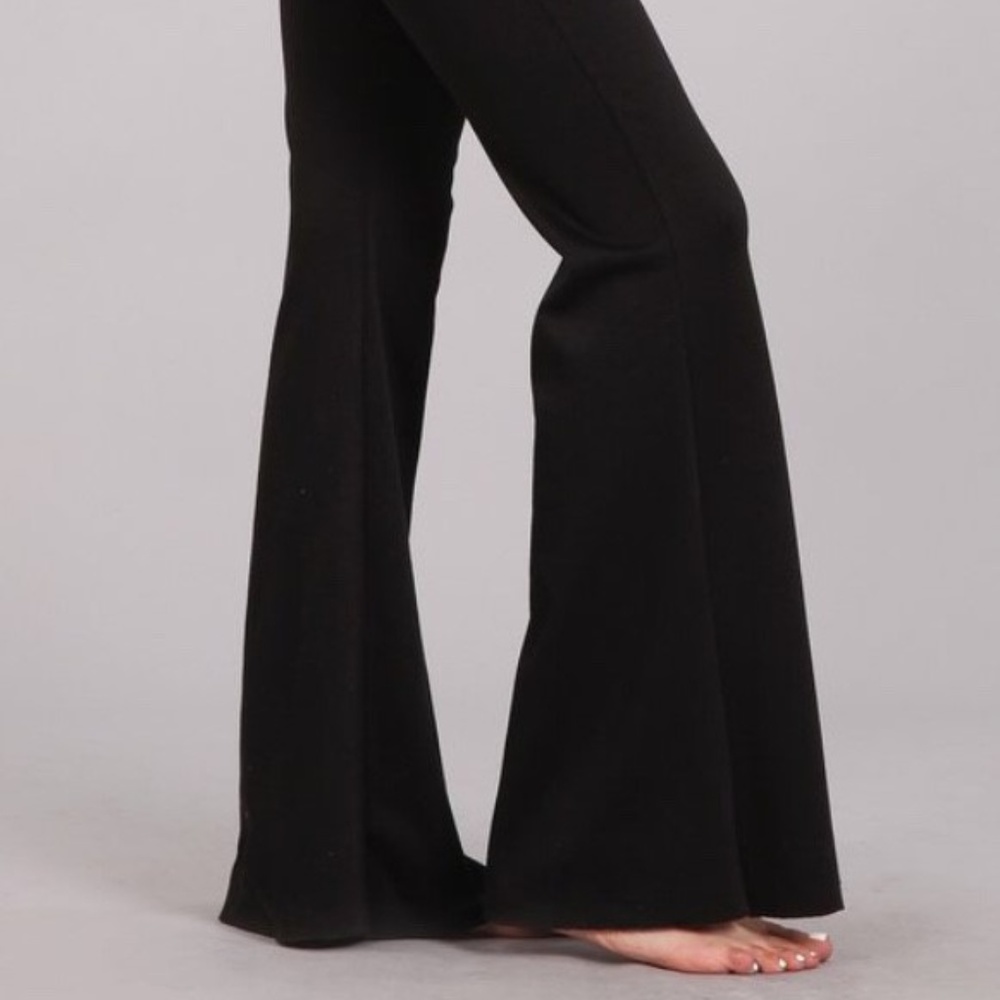 Black Flare Ponte Legging -NWT
